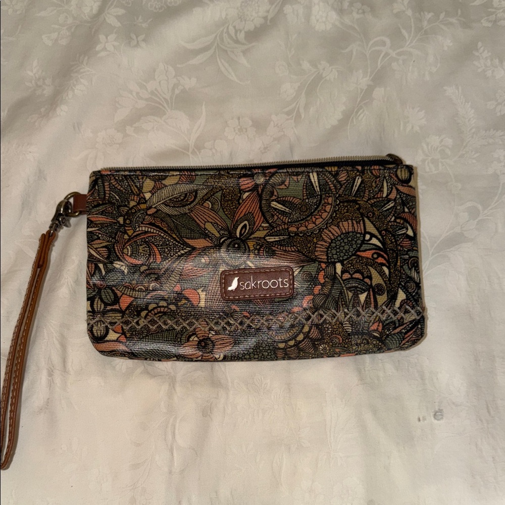 Sakroots Multicolor Patterned Wristlet